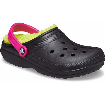 Zuecos Crocs Classic Forro Pop Correa Hombre Negros | Mexico 0714SGLO